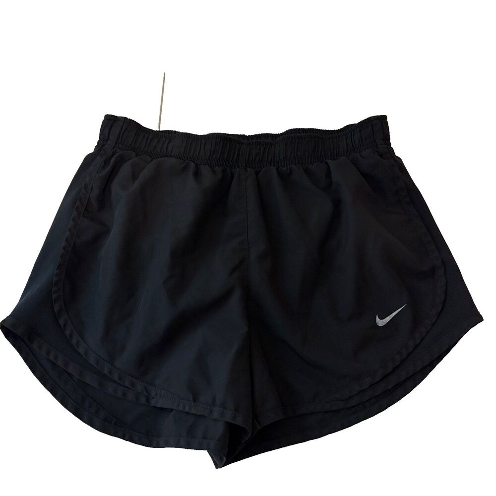 Nike Shorts Women's Small Black Running Dri-Fit Pull On Athletic Lined